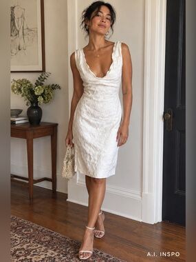 Piazza Sempione White Dress Size 40